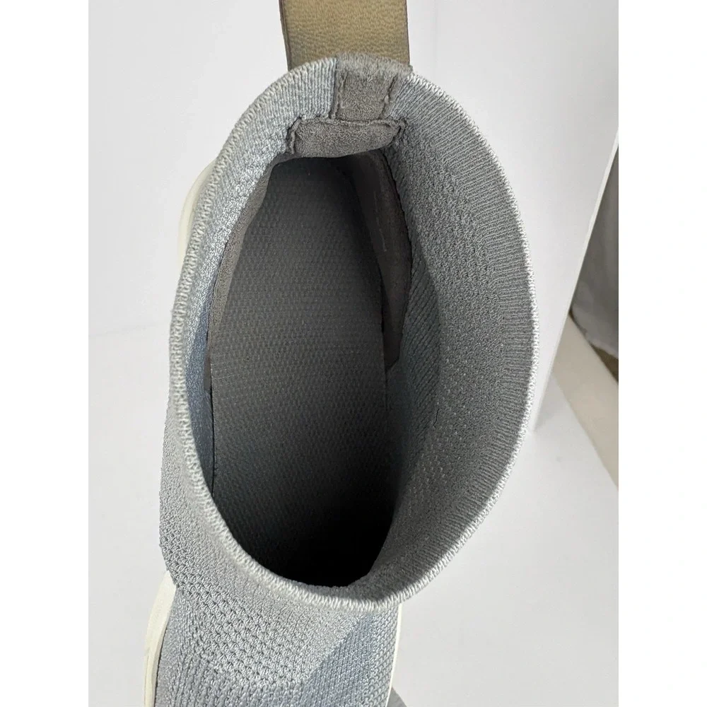 Eileen Fisher Point Recycled Knit Sneakers Shoes Gray Stretch Women's Size 9.5.